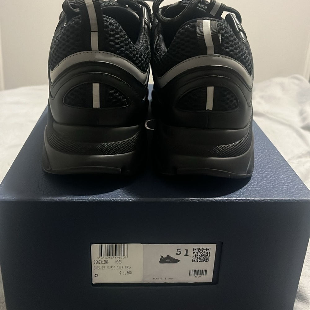 B22 Dior Size 42/9 black reflective - Picture 6 of 8
